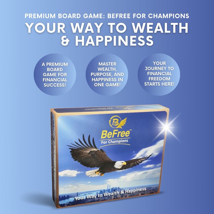 BeFree for Champions – Financial Strategy Board Game for Adults & Families | Cash Flow, Smart Investments & Wealth Building
