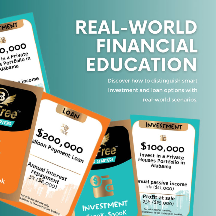 BeFree for Starters – Financial Literacy & Strategy Board Game for Family & Teens | Learn Money Management, Investing & Cash Flow