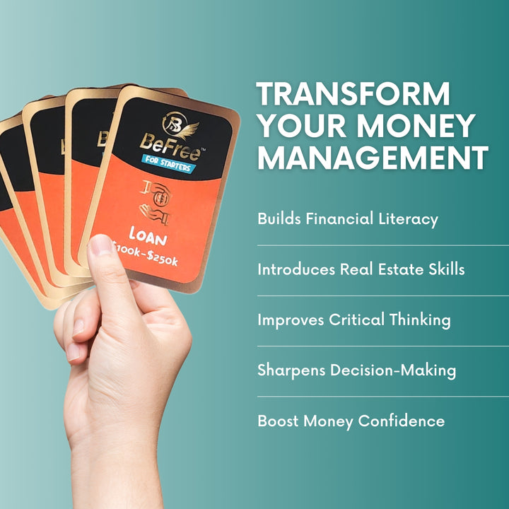 BeFree for Starters – Financial Literacy & Strategy Board Game for Family & Teens | Learn Money Management, Investing & Cash Flow