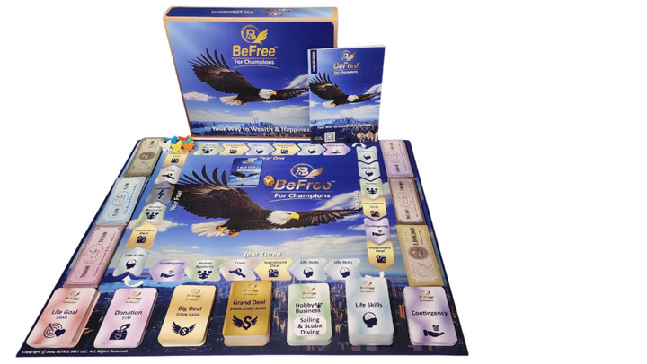 BeFree for Champions – Financial Strategy Board Game for Adults & Families | Cash Flow, Smart Investments & Wealth Building