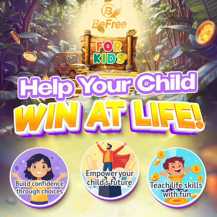 BeFree for Kids – Fun & Educational Board Game | Teach Smart Money Skills, Saving & Investing for Ages 7+