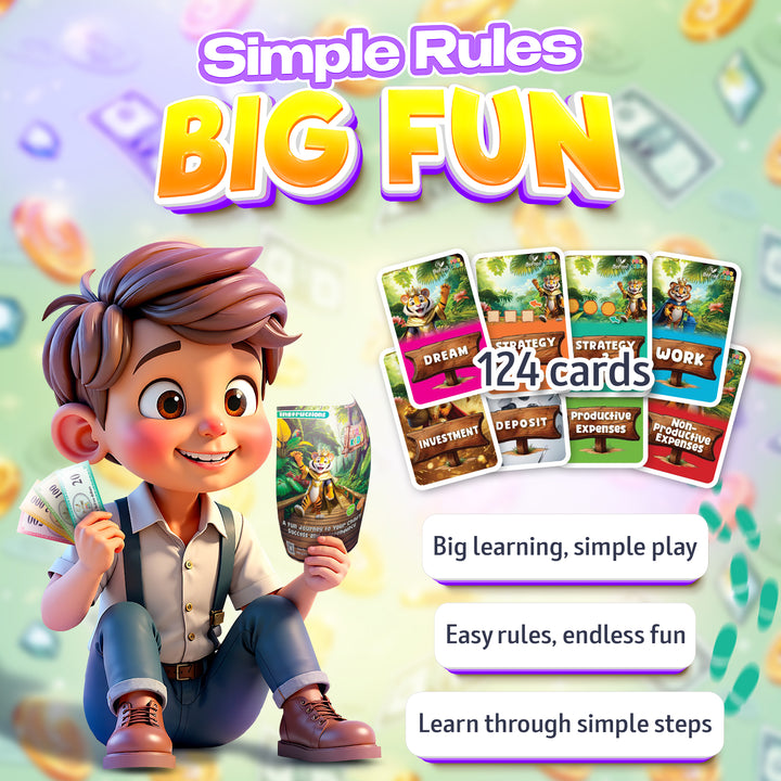 BeFree for Kids – Fun & Educational Board Game | Teach Smart Money Skills, Saving & Investing for Ages 7+